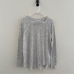 Michael Stars Long Sleeve Tee with Thumbholes - Athleisure Minimalist - S